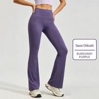 High-Waisted Butt-Lifting Flare Yoga Pants - Women's Running & Pilates Fitness Tights Extra Extra Large