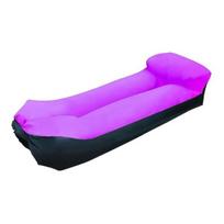 Outdoor Inflatable Air Sofa, Portable Foldable Blow-up Couch, Anti Leakage Ergonomic Air Lounger Chair for Outdoor, Beach, Hiking, Picnics violetinė