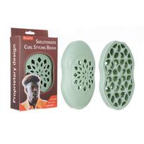Curly Hair Twist Sponge for Natural Afro Coils and Waves Easy Grip Tool for Creating Dreadlocks in Everyday Styling Routine žalia