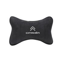 Suede automobilio galvos atramos kvėpuojanti automatinė kaklo pagalvė Citroen C5X e-C4 X e-C3 C4 C3 C5 Berlingo C-Elysee C-Crosser C1 C6 C2 juoda