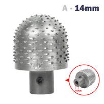 Tvirtas 12 mm 14 mm kokoso tarkavimo peiliukas Metalinė tarkavimo galvutė efektyviam tarkavimui Virtuvės įrankis B 14mm