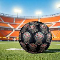 1pc Lotus Mandala Art Size 5 Soccer Ball Professional Match Training Football Indoor &Outdoor Sports Ball Training Ball Lightweight Durable y53 Size 5