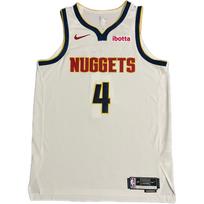 Nike X NBA Collaboration Denver Nuggets 2024/2025 Season Russell Westbrook 4 AU Basketball Jersey Men jersey White CW3371-100 L