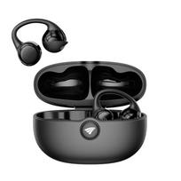 Lenovo Open-Ear Clip-On Wireless Bluetooth Sports Headphones with Noise Cancellation juoda spalva