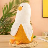 Banana friend duck cute banana throw pillow plush toy funny doll throw pillow sleeping pinch leg birthday gift female 30 cm.