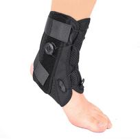 Ankle Brace with Adjustable Pressure Relief Strap and Aluminum Support Plate L-Left juoda