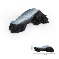 Aukščiausios kokybės medšarkės Ratel figūrėlė Laukinių gyvūnų modelis Žaislas Vaikų dovanoms Lie Prostrate