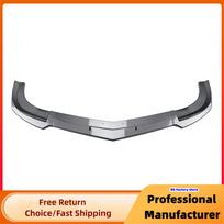 For Mercedes Benz C Class W204 S204 C63 AMG 2011-2014 Front Bumper Lip Splitter Car Diffuser Spoiler Blade Body Kit Guard Carbon Look