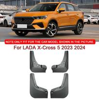For LADA X-Cross 5 2023 2024 Car Styling ABS Car Mud Flaps Splash Guard Mudguards MudFlaps Front Rear Fender Auto Accessories juoda
