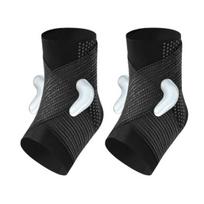 2Pcs Sports Ankle Brace for Men Women, Adjustable Sprained Ankle Support Foot Wrap, Ankle Compression Sleeve for Achilles Tendonitis Pain Relief L