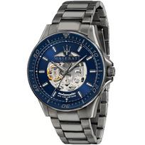 Maserati R8823140001 Automatinis mėlynas ciferblatas Vyriškas laikrodis 44mm pilka