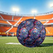 1pc Floral Fantasy Size 5 Soccer Ball Professional Match Training Football Indoor &Outdoor Sports Ball Training Ball Lightweight Durable y37 Size 5