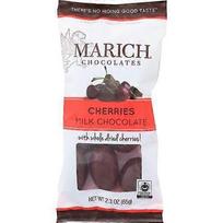 Marich Choc Mlk Cherries ,2 Oz(Case Of 12)