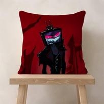 Anime H-Helluva Boss Vox Pillow Gift Home Office Decoration Bedroom Sofa Car Cushion Cover Case 45X45 Peach skin 18*18(CM)-1Pcs