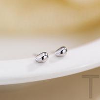 Water Drop Stud Earrings New Trendy Light Luxury Temperament Niche Design Exquisite Small Earrings