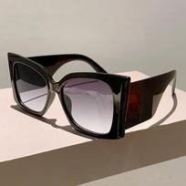 Big Frame Cat Eye Butterfly Sunglasses Women Vintage Trendy Sun Glasses Punk Oversized Luxury Brand Designer Sexy Wide Leg Shade gray