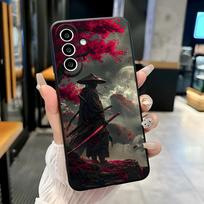 Japonų Bushido Samurajaus telefono dėklas, skirtas Samsung A25 A13 A33 5G A54 A36 A35 A56 A52 A14, smūgiams atsparus minkštas dangtelis Samsung A56
