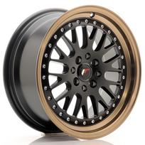 JR Wheels JR10 16x7 ET30 4x100/108 Matt Black w/ Bronze Lip Alloy Wheel