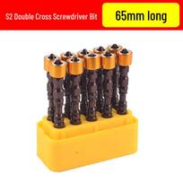 Berton 65mm Double-Head Magnetic Phillips Screwdriver Bit (10-Pack)