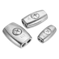1 vnt. Sidabrinis 2/3/4/6/8 mm Vielinio lyno įvorė Fiksavimo spaustukas Griebtuvas Spaustukas Kabelio spaustukas Dvigubos skylės tvirtinimo detalės Vielinės movos Plieninio lyno 3mm
