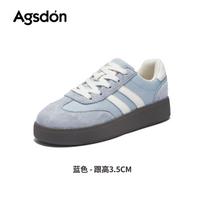 Dexun shoes, new spring retro blue platform sports board shoes are very good-looking. 35