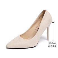 Women's High Heels Size 34-43 Pointed Toe Sexy Dress Pumps Stiletto Office Party Shoes for Women Elegant Classic Black Fashion 43 juoda