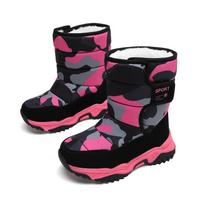 Winter Girls Boys Children's Hightop Snow Boots Kids Students Warm Walking Casual Cotton Shoes for Teenager Outdoor Travel 26