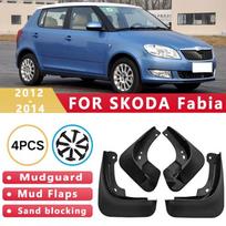 Mud Flaps Fit for SKODA Fabia 2012-2014 2013 Mudguards Tire Fenders Splash Proof Accessories Wheel Guards 4ps Fabia 2012-2014