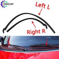 2 vnt. Automobilio priekinio stiklo apsauginė juosta Apdailinė juostelė Weatherstrip Guminis sandariklis 51132751209 51132751210 BMW Mini Cooper S R55 R56 R57 2006-2015 black