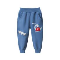 27kids Korean-Style Dinosaur Sweatpants for Kids - Spring/Autumn 2024 Collection 120 cm