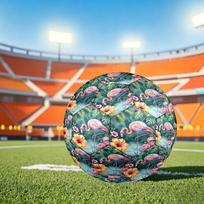 1pc Flamingo Paradise Size 5 Soccer Ball Professional Match Training Football Indoor &Outdoor Sports Ball Training Ball Lightweight Durable y84 Size 5