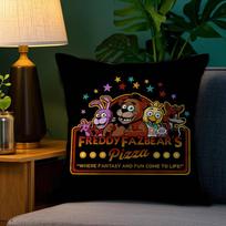 Five N-Nights At F-Freddys Pillow Case Plush Fabric Soft Double Sided Print Sofa Cushion Cover Throw Pillow Covers Peach skin 18*18(CM)-1Pcs