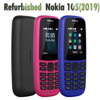 90% naujas Atnaujintas Nokia Originalus Nokia 105 (2019 m)  Viena SIM kortelė Dvi SIM kortelės GSM 900 / 1800 Mobilusis telefonas Single SIM Simple Set juoda