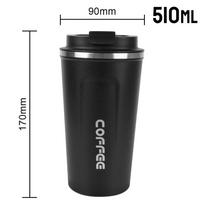 Car Thermos Mug Thermos Bottle 380/510ML Leak_Proof Travel Thermo Cup Coffee Mug Thermo Cafe for Tea Water Coffee Double Stainless Steel 380ML juoda