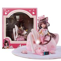 26CM Anime Asaki Figure Virtual Anchor Pig Princess Is the order a rabbit? Sitting Model Toy Gift Collection Action Figure PVC With box