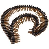 Auksinis kulkų diržas Die Hard Armijos Karnavalo Kostiumų Šventė Plastikinės Kulkos Cosplay Jūreivis Option 1