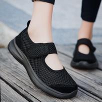 Spring Women Shoes Platform Lightweight Walking Lazy Loafers Summer Breathable Outdoor Fitness Walking Casual Mesh Sports Shoes 34EU/CN35 juoda