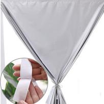 Nekabamas ant lango saulės užuolaida Nešiojama kelioninė Blackout Nuimama dvipusė sidabrinė 99% apsauga nuo saulės Anti-UV užuolaida -100x140cm