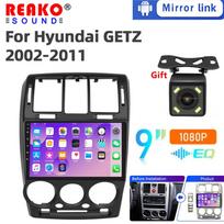 WIFI Automobilinis Radijas Stereo Multimedija Hyundai Getz 1 2002-2011 Su Mygtuku-Rankenėle Android 2Din GPS Navi Carplay Auto 2+64