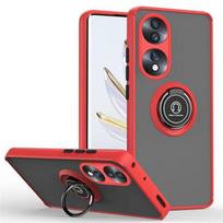 Armor Matte Case for Honor 90 Smart 70 50 Lite X8b X7b 5G X7a X6a Cover Ring Magnetic Holder Stand Shockproof Business Full Protection For Honor 90 Lite raudona