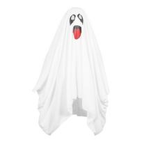 Vaiduoklio kostiumas vaikams ir suaugusiems Nailoninis baisus vaiduoklio apsiaustas berniukams, mergaitėms Cosplay šventei, karnavalui Baltas S 8.9x1.5in