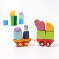 Grimm's statybinis rinkinys - medinis traukinys (paskutinė prekė sandėlyje!)
