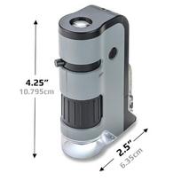 CARSON „MicroFlip™“ LED UV kišeninis mikroskopas 100x-250x