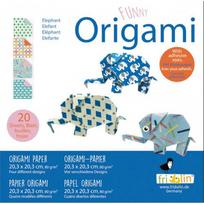Linksmas Origami - Drambliai, didelis