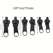 6Pcs Universal Instant Fix 3 Sizes Zipper Repair Kit Replacement Zip Slider Teeth Rescue New Design for Sewing Clothes