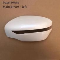 For Nissan 2014-2021 X-TRAIL QASHQAI Rearview Mirror Housing Reflector Back Cover Reverse Mirror Shell White Left