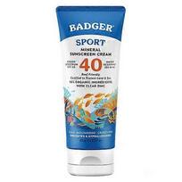 Badger Balm SPF 40 Sport Mineralinis Apsauginis Kremas Nuo Saulės, 2.9 Oz