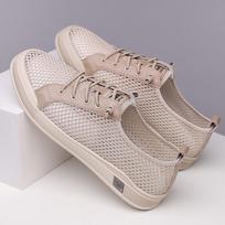 2026 Men's Shoes Summer Mesh Breathable Fashion Casual Shoes Lightweight Comfortable Anti Slip Flat Shoes Zapatillas De Deporte 38