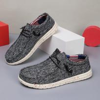Men's Loafers Fashion Outdoor Casual Shoes Lightweight Breathable Canvas Shoes Comfort Driving Shoes Slip-on Walking Men's Flats 39