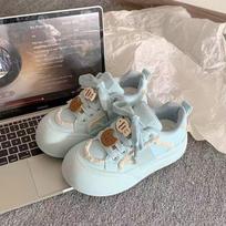 Cute Women's Casual Shoes 2026 Spring Autumn New Outdoor Fashion Platform Board Shoes Comfortable Height Increase Non Slip Flats 35
